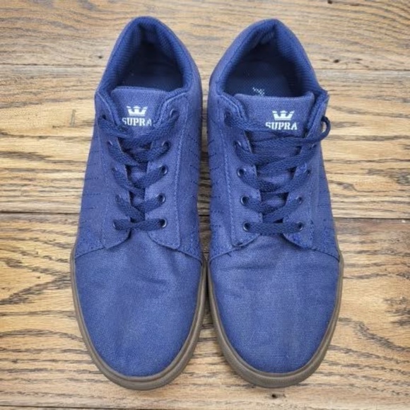 Supra Kids Size 6 Low Skate Gum Sole Shoes #186 - Picture 8 of 9